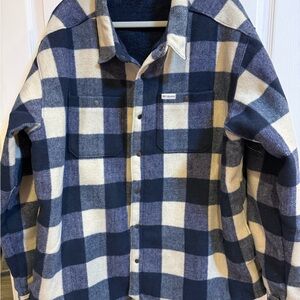 Columbia Navy and Cream Fleece Jacket